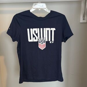 USWNT USA Shield Navy Graphic Tee